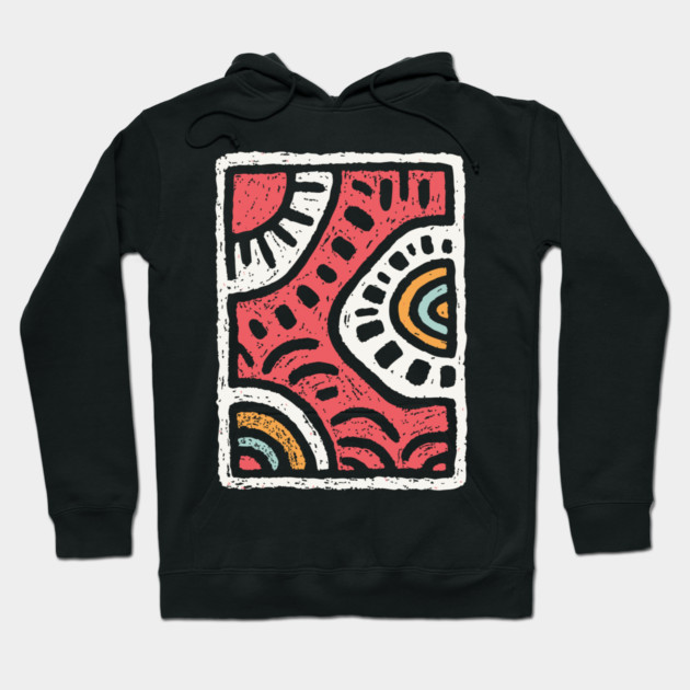 Abstract Water Dance | Rhythmic River Flow Hoodie by TuncGK