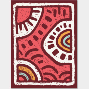 Abstract Water Dance | Rhythmic River Flow Posters and Art