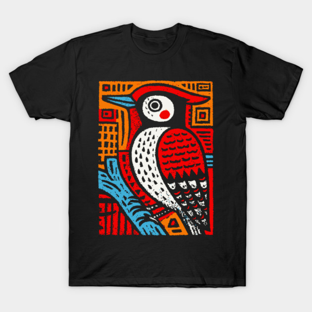 Totemic Woodpecker | Guardian of the Forest T-Shirt by TuncGK