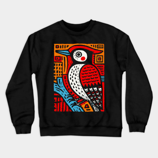 Totemic Woodpecker | Guardian of the Forest Crewneck Sweatshirt by TuncGK