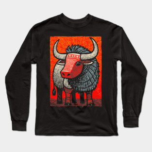 Mythical Yak | Himalayan Mountain Guardian Long Sleeve T-Shirt