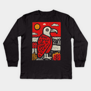 Patient Vulture | Southwestern Desert Gothic Kids Long Sleeve T-Shirt