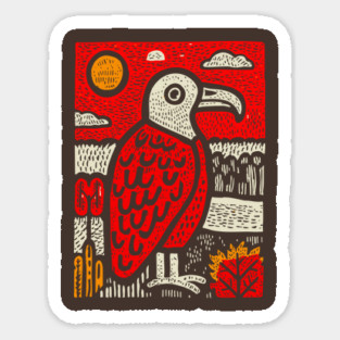 Patient Vulture | Southwestern Desert Gothic Magnet