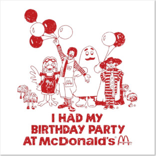 Mcdonalds Birthday Party Posters and Art