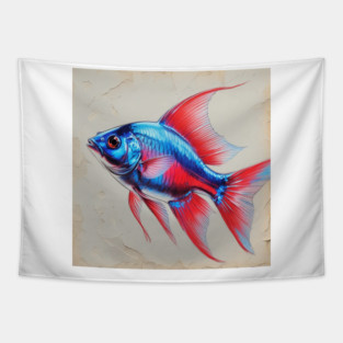 NEON TETRA Tapestry