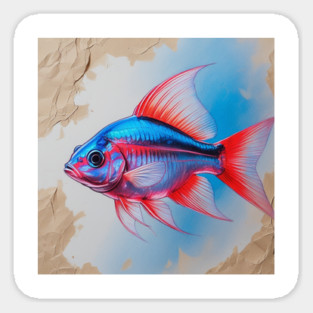 NEON TETRA Sticker