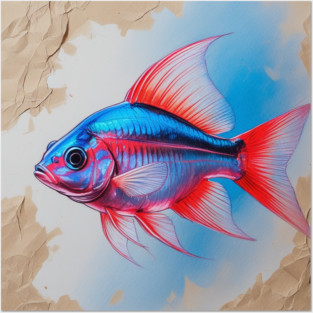 NEON TETRA Posters and Art