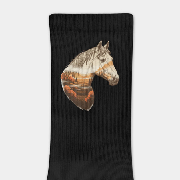 Wild Horse Lovers Double Exposure Nature Landscape by BirdsnStuff