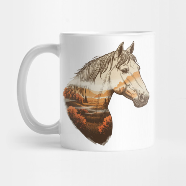 Wild Horse Lovers Double Exposure Nature Landscape by BirdsnStuff
