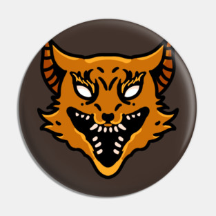 Wolf Head Cartoon Pin