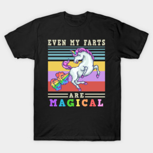 funny unicorn farts unique T-Shirt