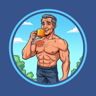 Bodybuilder Daddy Coffee T-Shirt