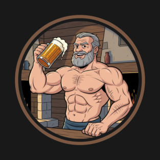 Bodybuilder Daddy Beer T-Shirt