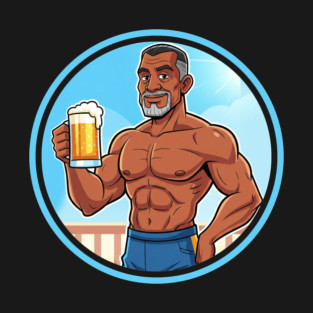 Beer Muscular Dad T-Shirt