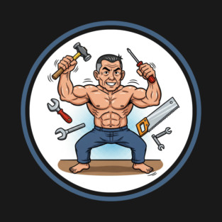 Bodybuilder Daddy Handyman T-Shirt