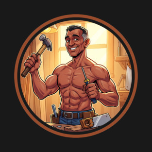Handyman Muscular Dad T-Shirt