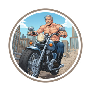 Strong Gym Dad Biker T-Shirt