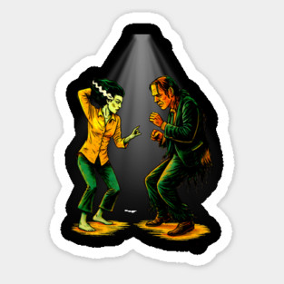 Pulp Frankenstein Halloween Showdown Sticker