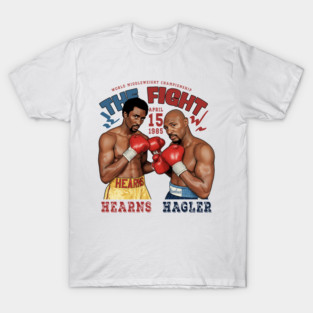 Boxing legend: Hagler vs Hearns, 1985, retro sports T-Shirt