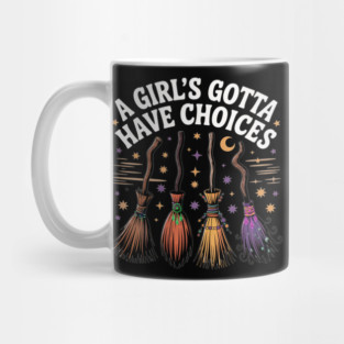 Witchy Vibes Witches Broom Halloween Mug