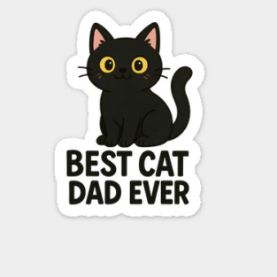 Cat Dad Sticker