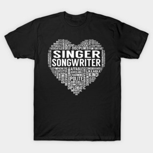 Singer Songwriter Heart T-Shirt