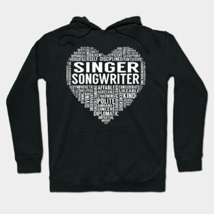 Singer Songwriter Heart Hoodie