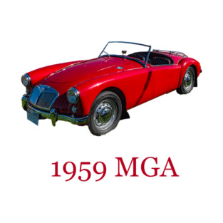 1959 MGA British Sports Car T-Shirt – Classic Car Tee T-Shirt