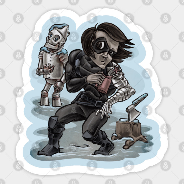 the Winterized Soldier Sticker by majanation