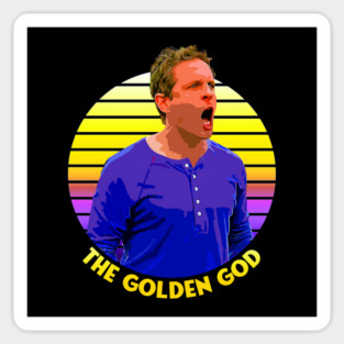 Sunset Stripes Series // Golden God Sticker