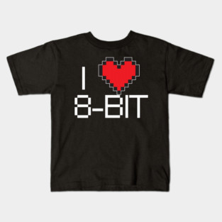 I heart 8-bit Kids T-Shirt