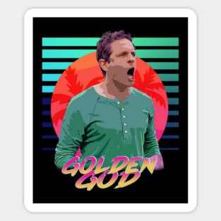 Neon Dreams Series // Golden God Sticker