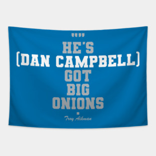 Troy Aikman on Dan Campbell Tapestry
