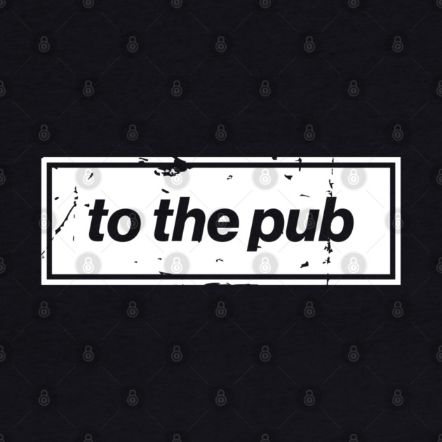 To The Pub - White Oasis Distressed Logo Typography by Butter Creative