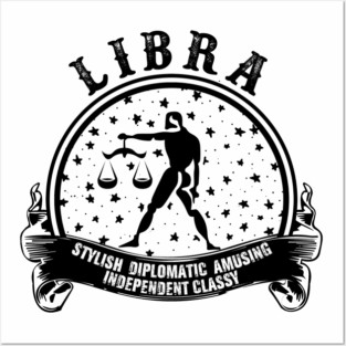 Libra Zodiac Sign Posters and Art