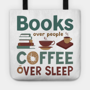 Books People Coffee Sleep Tote