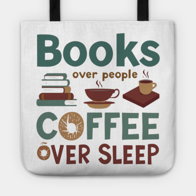 Books People Coffee Sleep Tote by SR8891