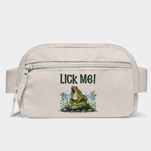 Toad yelling Lick Me! funny design by Luxinda