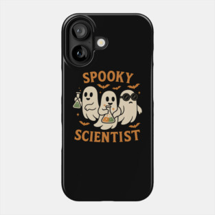 Spooky Scientist Ghost Halloween Chemistry Graphic Phone Case