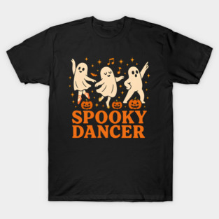 Spooky Dancer Ghost Halloween Costume Graphic T-Shirt