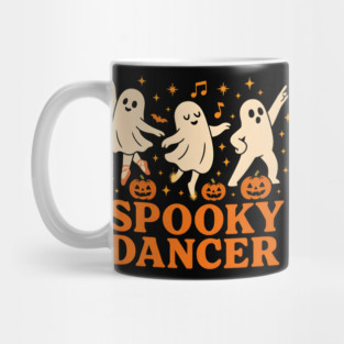 Spooky Dancer Ghost Halloween Costume Graphic Mug