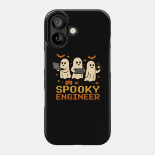 Spooky Engineer Ghost Halloween Tech Graphic Phone Case