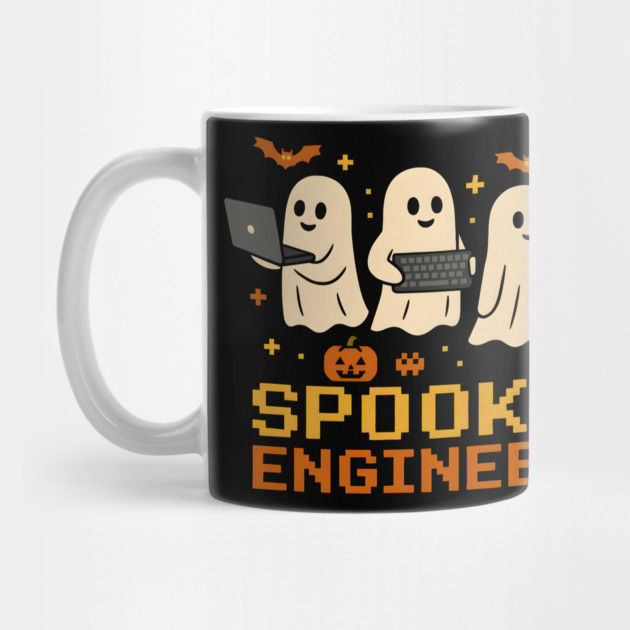 Spooky Engineer Ghost Halloween Tech Graphic by MakerMind8.2