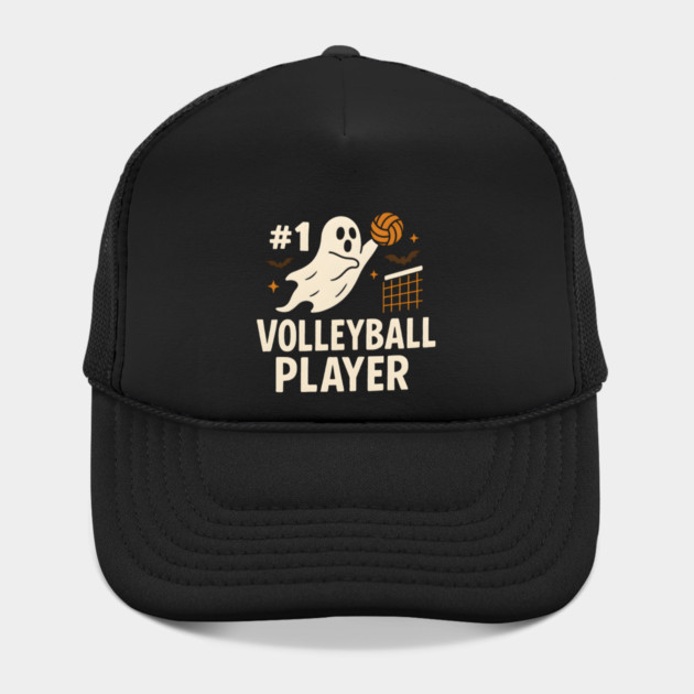 #1 Volleyball Player Ghost Halloween Graphic by MakerMind8.2