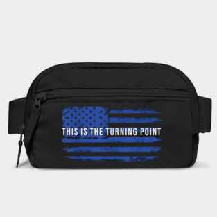 This Is The Turning Point USA Flag – Blue Distressed Patriotic Tee Bag