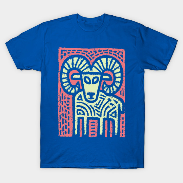 Aries Ram Zodiac | Babylonian Astrology Symbol T-Shirt by TuncGK