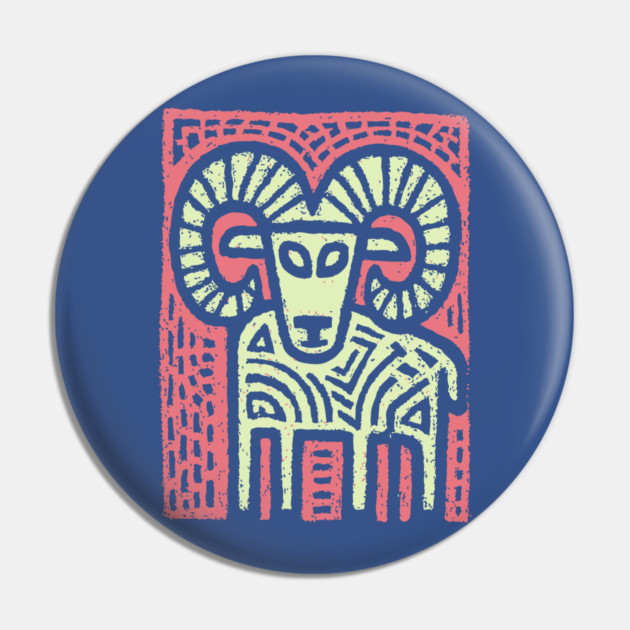 Aries Ram Zodiac | Babylonian Astrology Symbol Pin by TuncGK