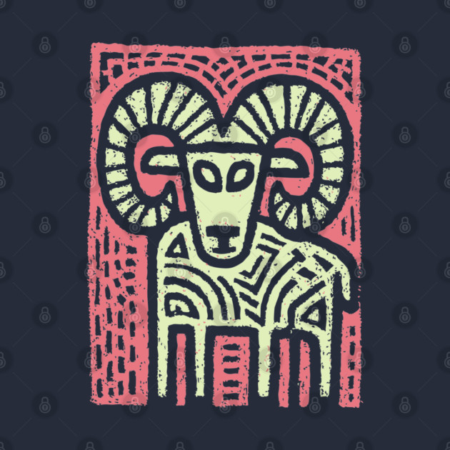 Aries Ram Zodiac | Babylonian Astrology Symbol by TuncGK