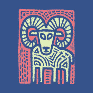 Aries Ram Zodiac | Babylonian Astrology Symbol T-Shirt