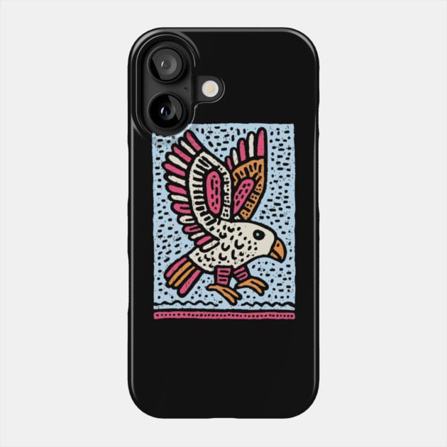 Whimsical Eaglet | Brave Fledgling Graphic Phone Case by TuncGK